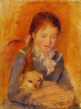 皮埃爾 奧古斯特 雷諾阿 Girl with a Dog 皮埃爾 奧古斯特 雷諾阿 Girl with a Dog